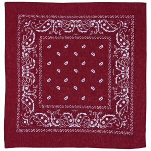 Šatka Bandana vzorovaná MFH 16403D - bordová