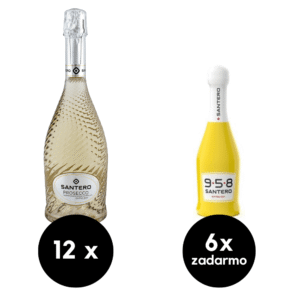 12 x Santero Prosecco Extra Dry + 6 x 958 Santero Pop Art Extra Dry MINI zadarmo - 958 SANTERO