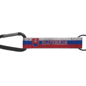 Prívesok na kľúče Slovakia - čierna karabína