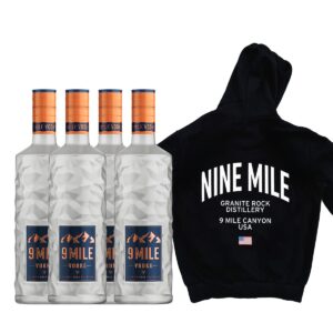 4 x 9 Mile Vodka + 9 Mile - Mikina XXL ZADARMO - 9 MILE VODKA