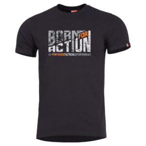 Tričko PENTAGON Ageron Born For Action - čierne