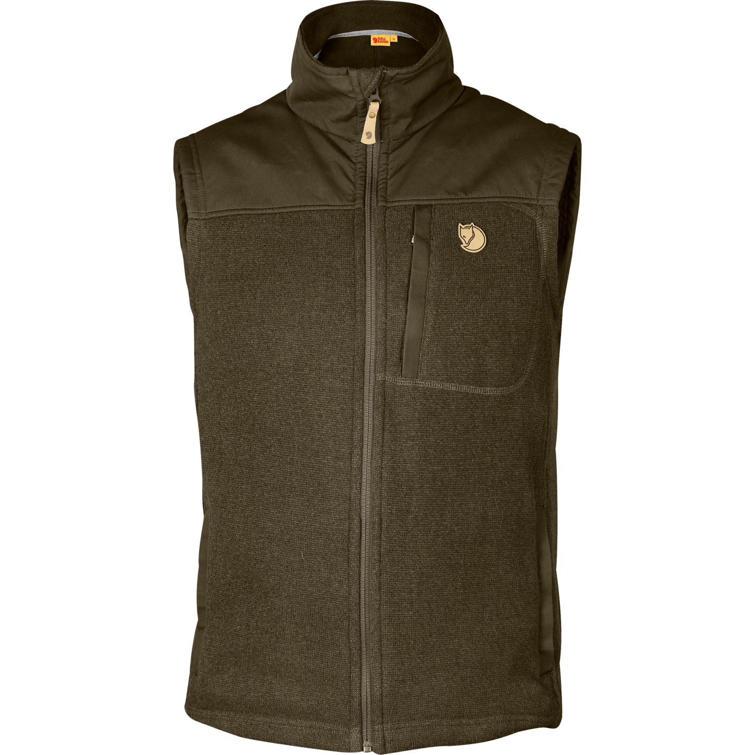 Pánska vesta Fjällräven Buck Fleece – Dark Olive 3XL-Obuv a oblečenie > FJÄLLRÄVEN oblečenie