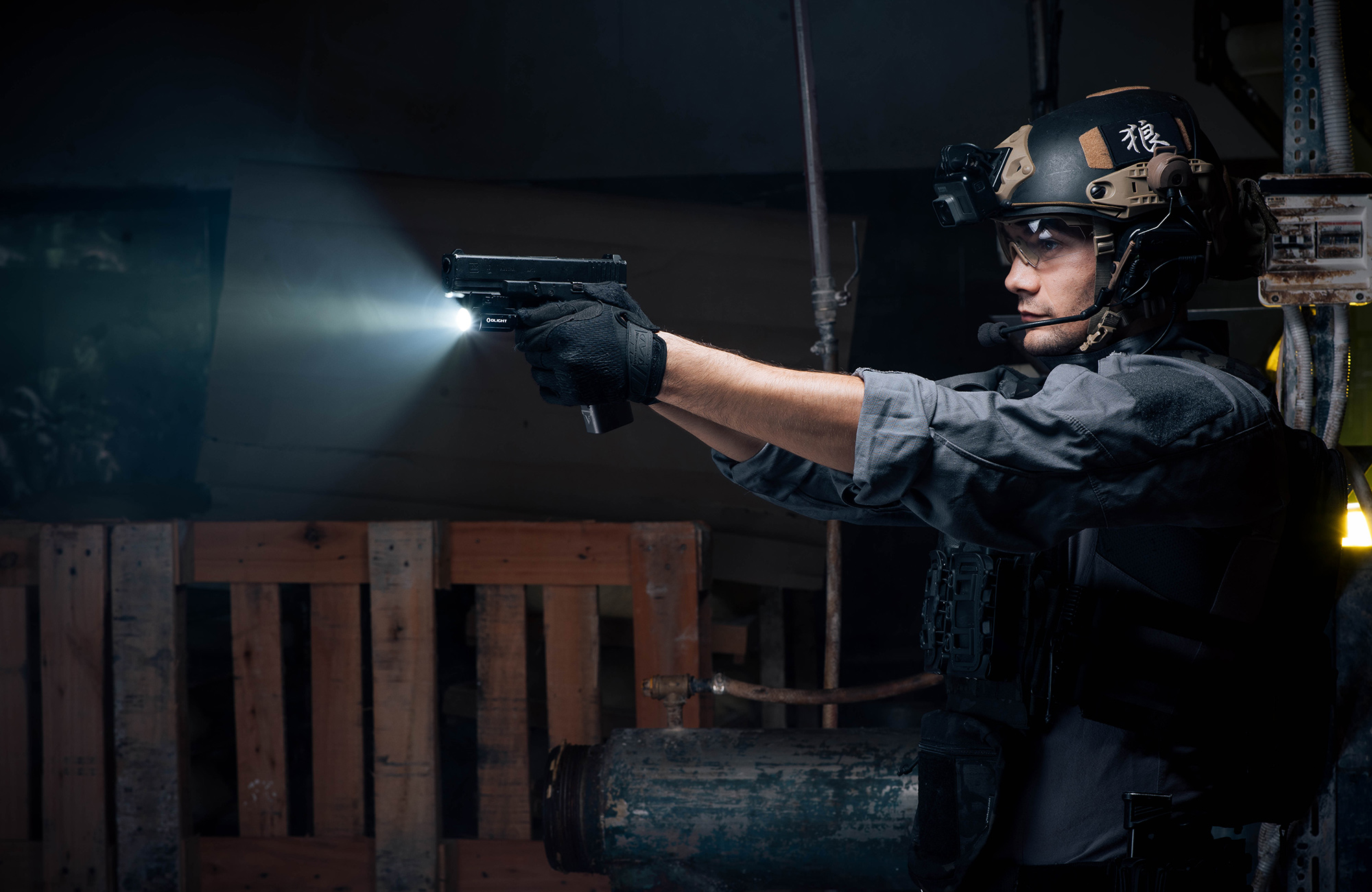 Svetlo na zbraň OLIGHT BALDR RL mini 600 lm - červený laser-Baterky OLIGHT – Obrázok 3