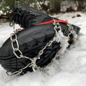 Snežné hroty "Mačky" turistické RAPEKS Icetrak Light - červené