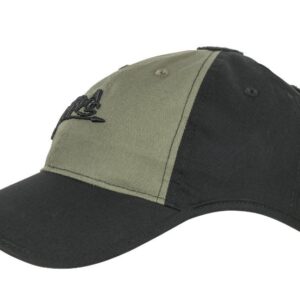 Šiltovka HELIKON-TEX LOGO CAP - čierna / olivegreen