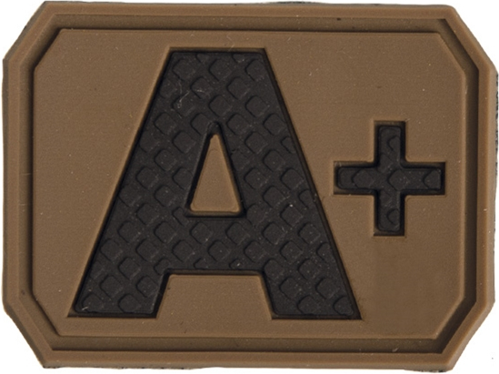 Nášivka Miltec 3D Patch krvná skupina coyote A+-Poľovnícke potreby > Army oblečenie a doplnky > Army doplnky > 3D Patch nášivky