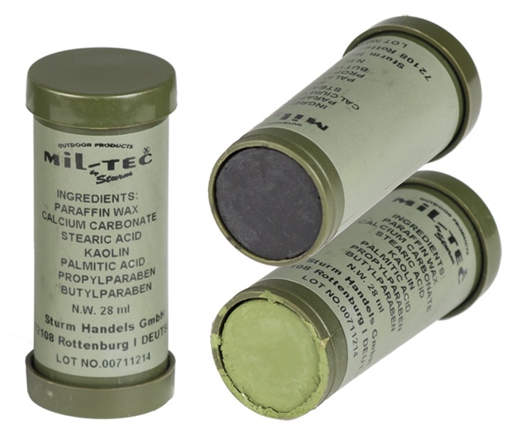 Farba maskovacia na tvár "Mil-Tec" malá - zelená/čierna