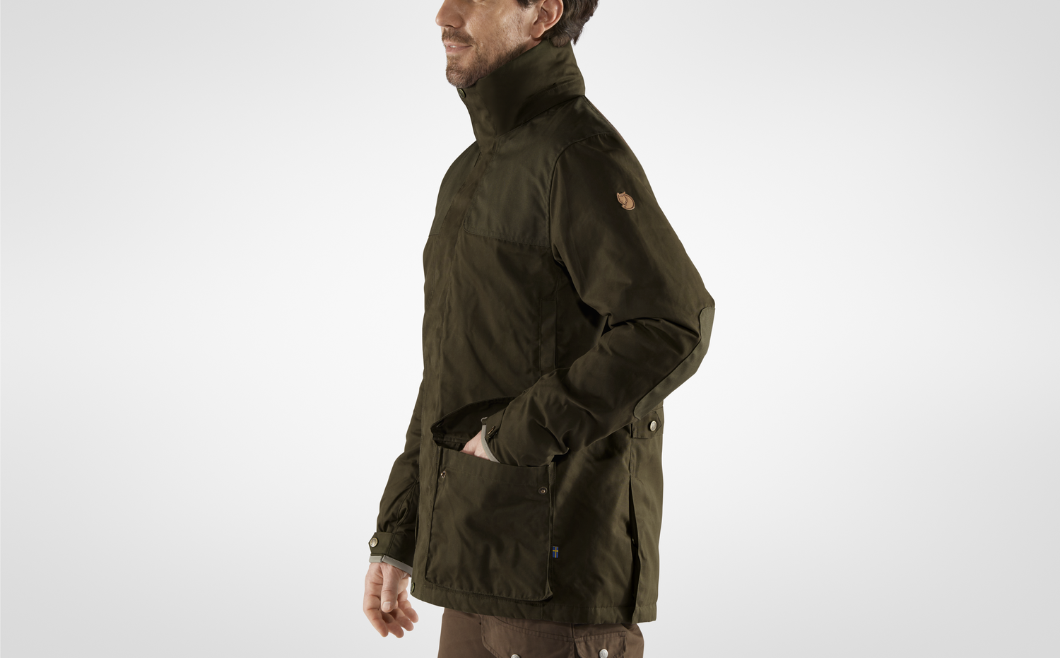 Pánska bunda Fjällräven Sörmland Padded - Dark Olive L-Obuv a oblečenie – Obrázok 3