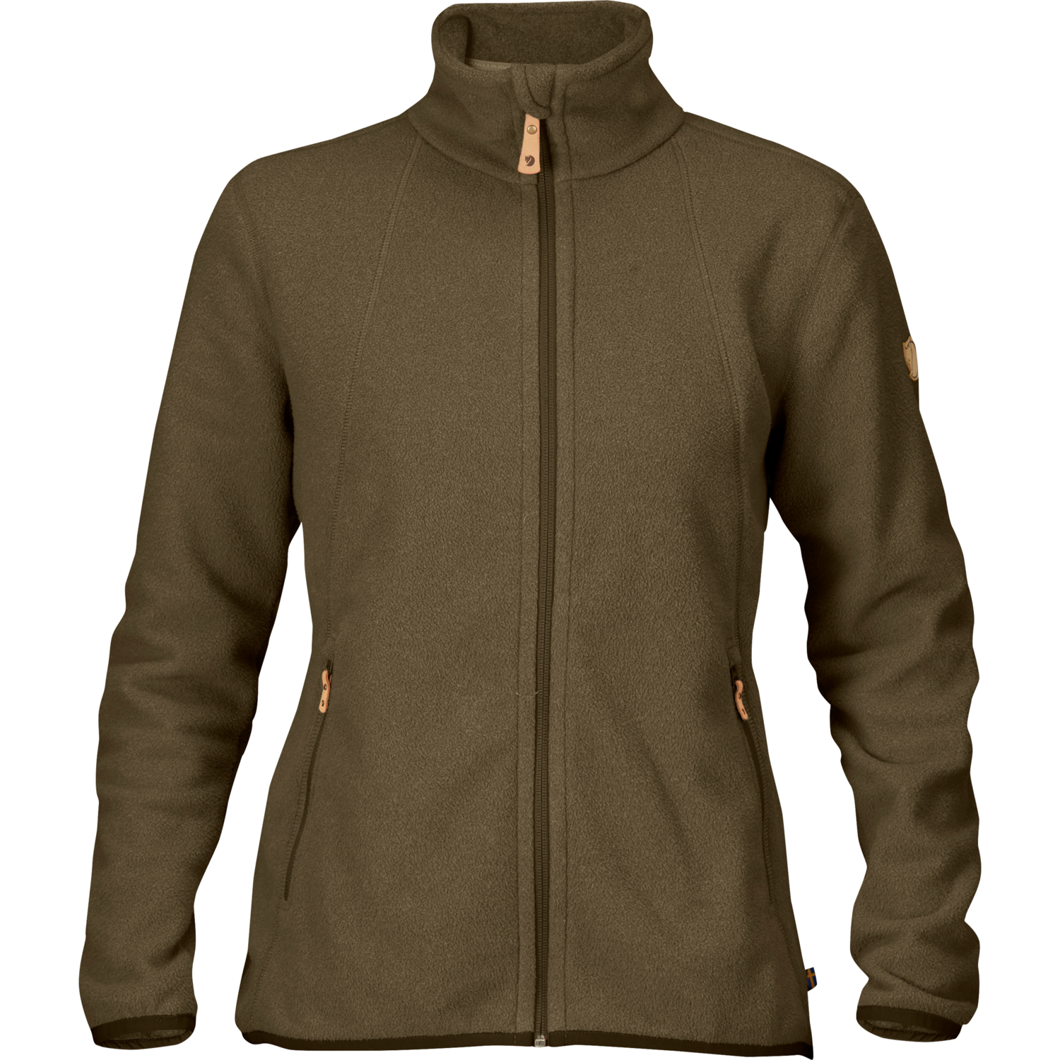 Dámská mikina Fjällräven Stina Fleece - Dark Olive XL-Obuv a oblečenie > FJÄLLRÄVEN oblečenie > Bundy a mikiny FJÄLLRÄVEN