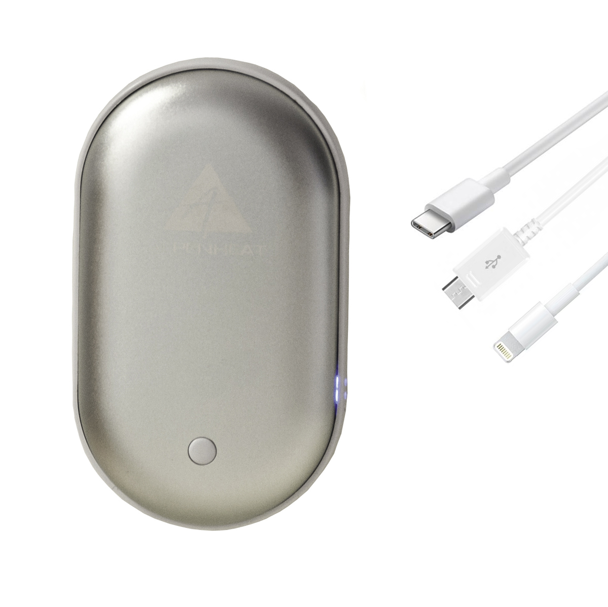 Power Bank a ohrievač rúk v jednom Alpenheat BP13 - strieborná-Obuv a oblečenie > ALPENHEAT - vyhrievané oblečenie