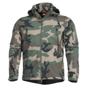 Bunda nepremokavá PENTAGON Artaxes Level V softshell - woodland