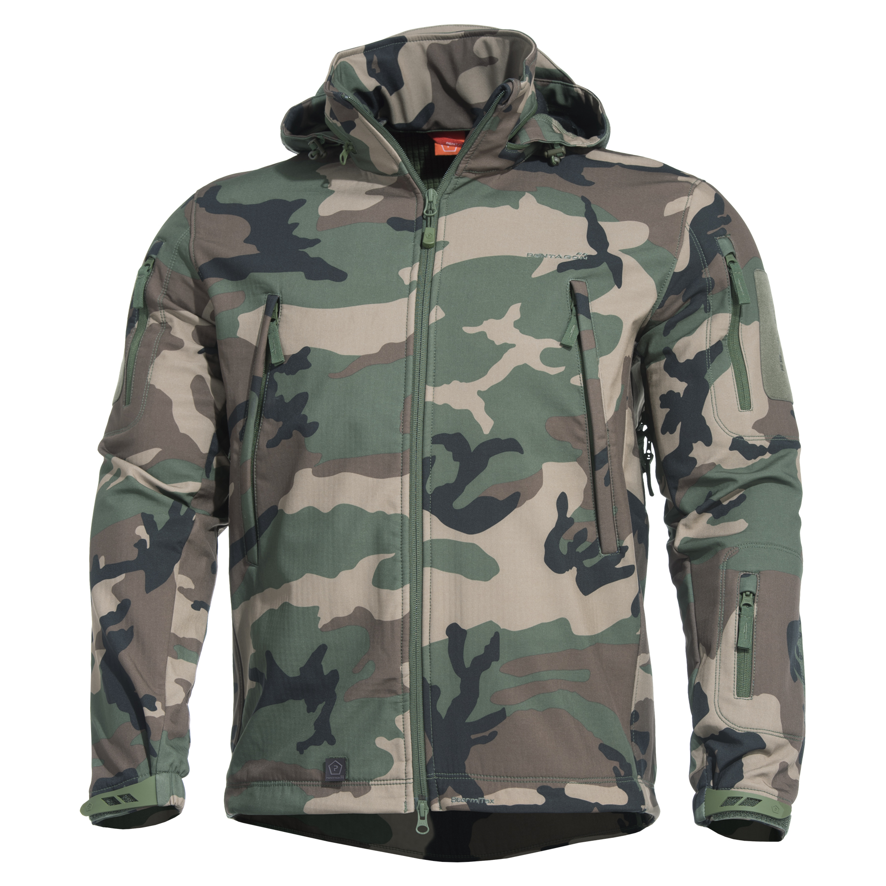 Bunda nepremokavá PENTAGON Artaxes Level V softshell - woodland