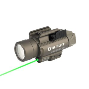Svetlo na zbraň Olight BALDR Pro 1350 lm - Desert zelený laser-Elektronika > LED baterky pre poľovníkov