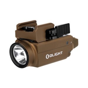 Svetlo na zbraň Olight Baldr S 800 lm Desert Tan – zelený laser-Elektronika > LED baterky pre poľovníkov