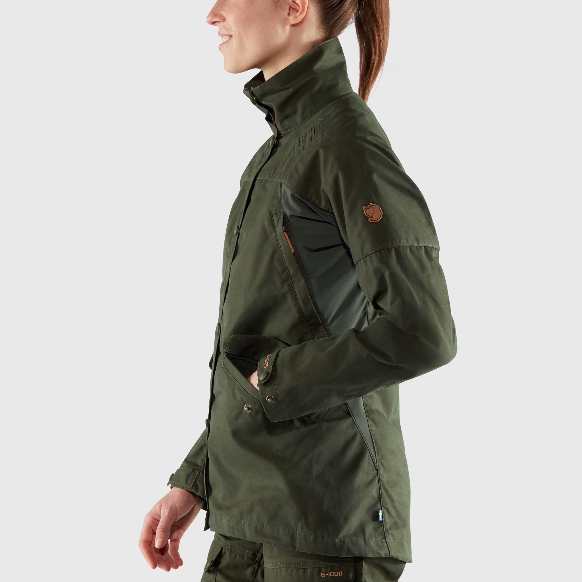 Dámska bunda Fjällräven Forest Hybrid – Dark Olive S-Obuv a oblečenie – Obrázok 3