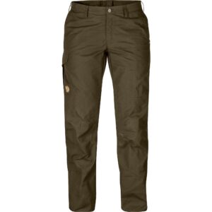 Dámske nohavice Fjällräven Karla Pro Curved – Dark Olive 44-Obuv a oblečenie > FJÄLLRÄVEN oblečenie > Nohavice FJÄLLRÄVEN