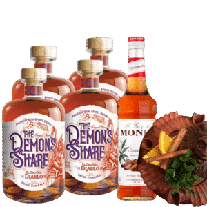4 x The Demon's Share El Oro del Diablo + The Demon's Share Copa + Monin Cannelle - Škorica - THE DEMON'S SHARE