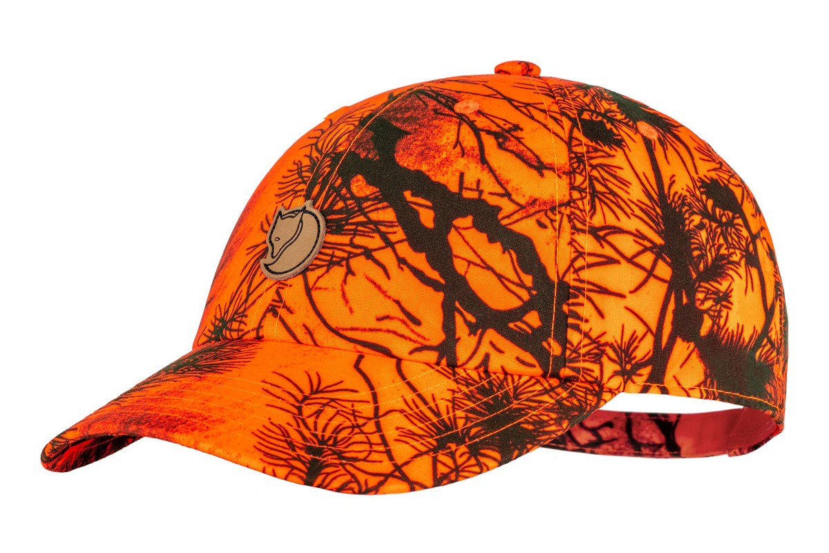 Šiltovka Fjällräven Lappland Camo Cap – Orange Camo L/XL-Obuv a oblečenie > FJÄLLRÄVEN oblečenie > Doplnky FJÄLLRÄVEN