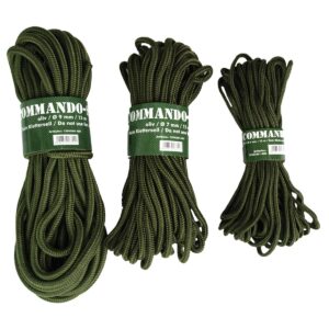 Lano Mil-TEC Commando-seil 9mm - 15m olivové-Poľovnícke potreby > Army oblečenie a doplnky > Army doplnky > Paracord