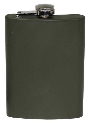 Ploskačka "nerez" MFH 33275A olivová - 225ml