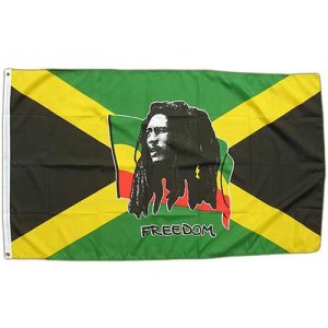 Vlajka veľká 150x90cm - Bob Marley
