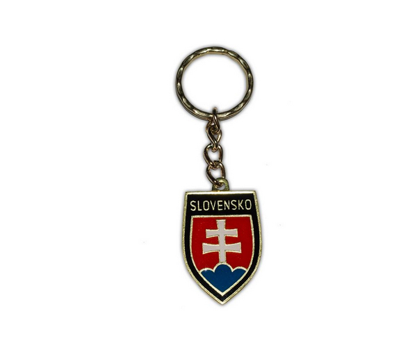 Prívesok na kľúče SVK veľký - čierno/zlatý