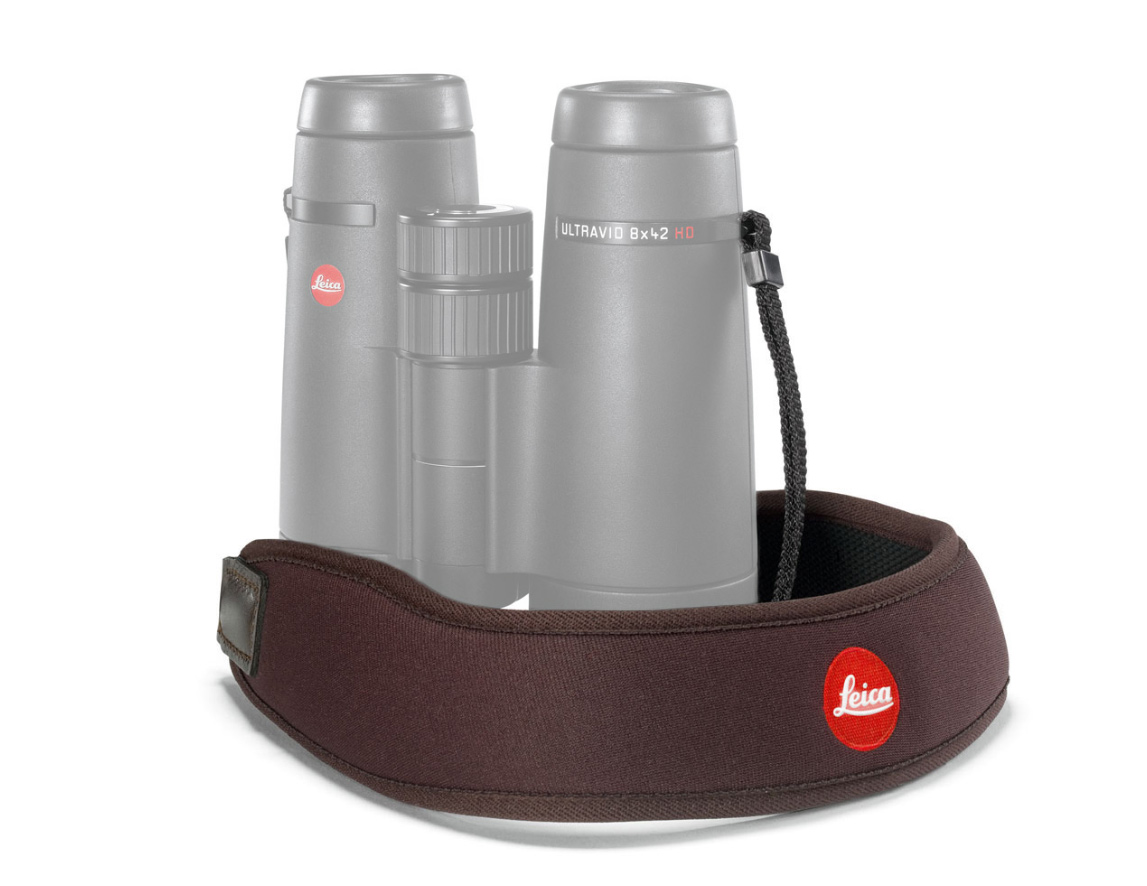 Neoprénový binokulárny popruh na krk Leica - čokoládovo hnedý-Optika > LEICA optika > Príslušenstvo LEICA