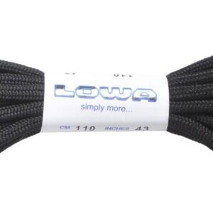 Šnúrky do obuvi LOWA 180cm - čierne