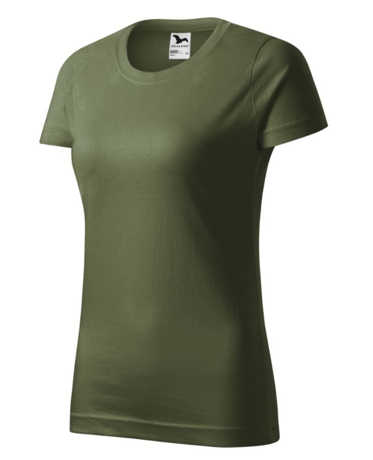 Tričko dámske MALFINI Basic 160g/m2 - olivové