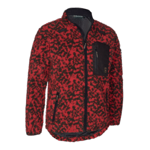 Pánska bunda Deerhunter Camou Fiber Pile – Red Camou  S-Obuv a oblečenie > DEERHUNTER oblečenie > Bundy a mikiny DEERHUNTER
