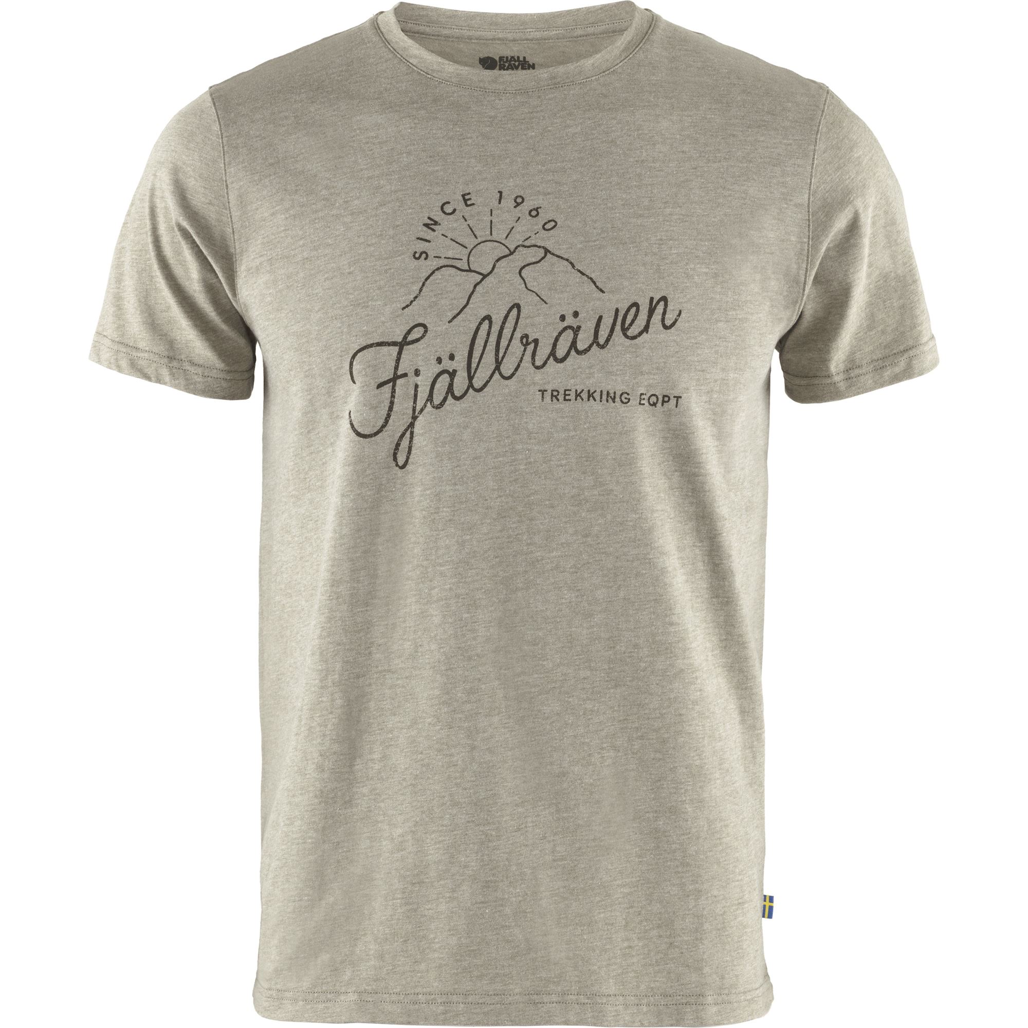 Pánske tričko Fjällräven Sunrise – Light Olive-Melange 2XL-Obuv a oblečenie > FJÄLLRÄVEN oblečenie > Košele a tričká FJÄLLRÄVEN