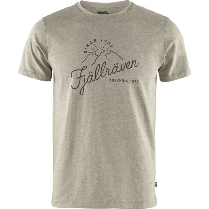 Pánske tričko Fjällräven Sunrise – Light Olive-Melange S-Košele a tričká FJÄLLRÄVEN – Obrázok 2