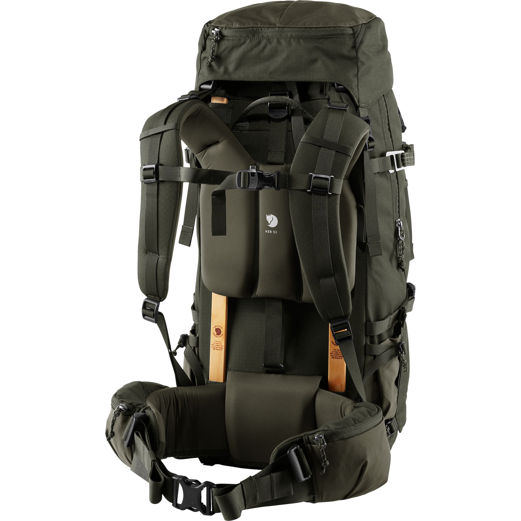 Poľovnícky batoh Fjällräven KEB 52 52 l Olive-Deep Forest-Poľovnícke batohy – Obrázok 2