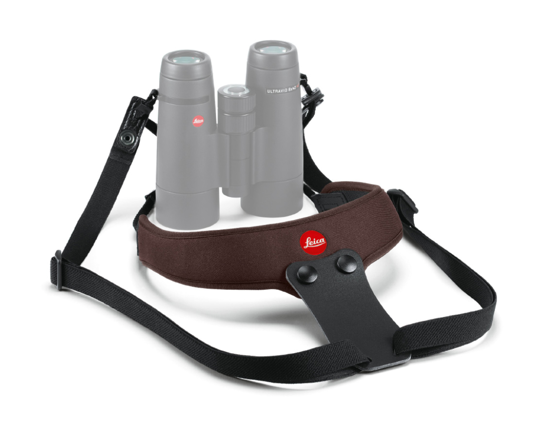 Neoprénový binokulárny popruh na krk Leica Sport - čokoládovo hnedý-Optika > LEICA optika > Príslušenstvo LEICA