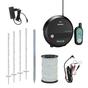 Set elektrického ohradníka FENCEE – kombinovaný RF generátor s diaľkovým ovládaním – lanko 400 m-Poľovnícke potreby > Ostatné doplnky > Elektrické ohradníky Fencee > Generátory elektrického prúdu Fencee