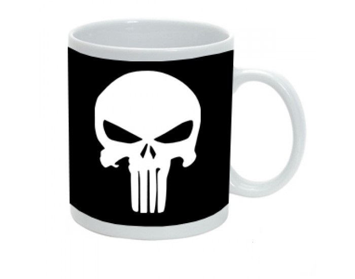 Hrnček keramický STRIKER Punisher - čierny