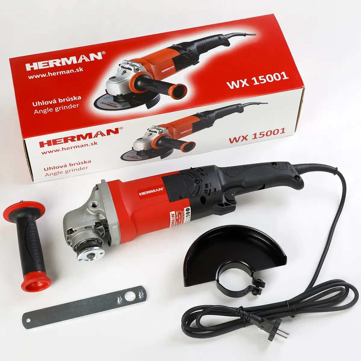 Uhlová brúska HERMAN WX-15001 150 mm | 1200 W | Náradie | Nástroje – Obrázok 2
