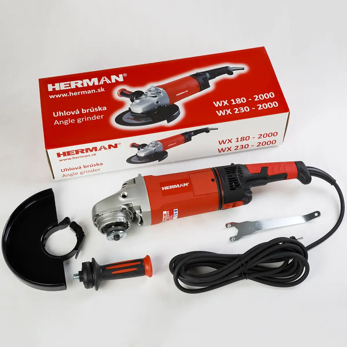 Uhlová brúska HERMAN WX-23002 230 mm | 2400 W | Náradie | Nástroje – Obrázok 2