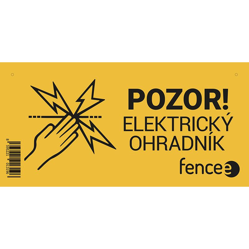 Výstražná tabuľka Fencee-Poľovnícke potreby > Ostatné doplnky > Elektrické ohradníky Fencee > Príslušenstvo k ohradníkom Fencee