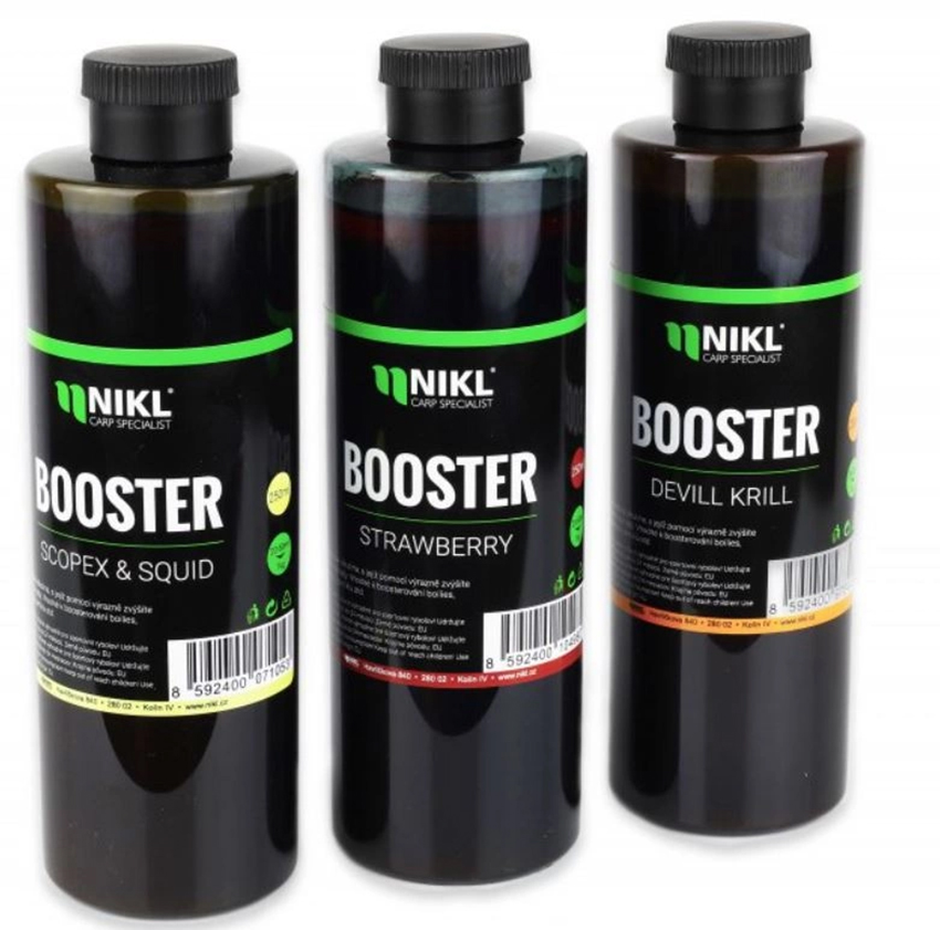 Karel Nikl Booster Scopex a Oliheň 250ml – darček pre rybárov