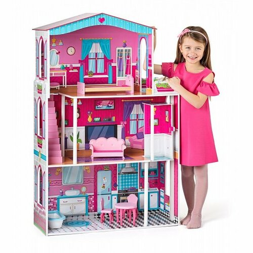 Domček pre bábiky Barbie – drevený domček pre deti
