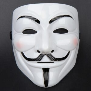 Anonymous maska Vendetta - biela – tip na darček