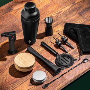Barmanský set so sadou na údenie whisky Deluxe – tip na darček