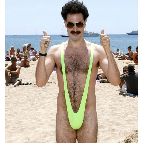 Borat plavky Mankini – tip na darček