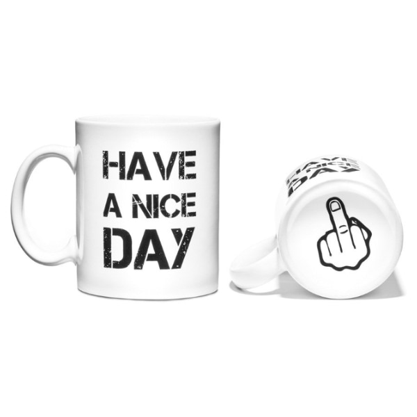 Hrnček Have a nice day - biely – tip na darček