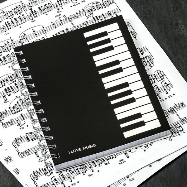Hudobný zápisník I love music – tip na darček