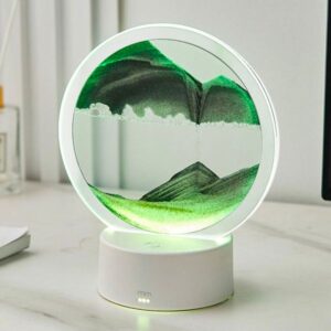 LED lampa so scenériou piesku Sandscape – tip na darček