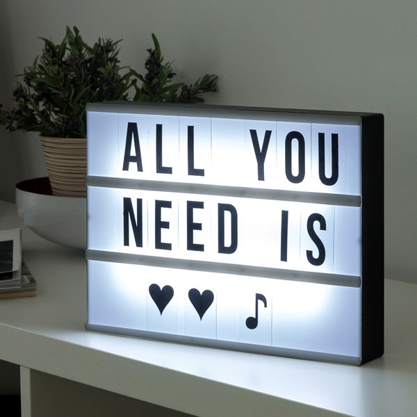 LED tabuľa s podsvietením – tip na darček