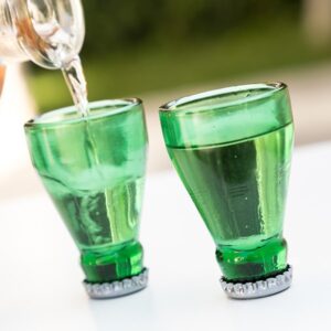 Poldecáky obrátené fľaše (2 kusy) – tip na darček
