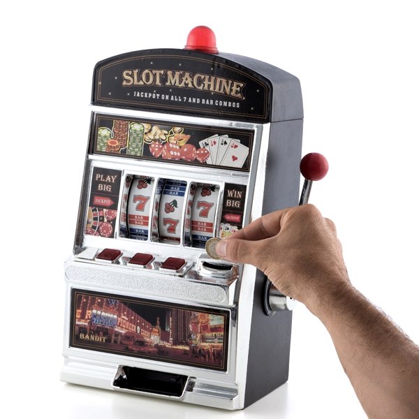 Veľká pokladnička hrací automat – tip na darček
